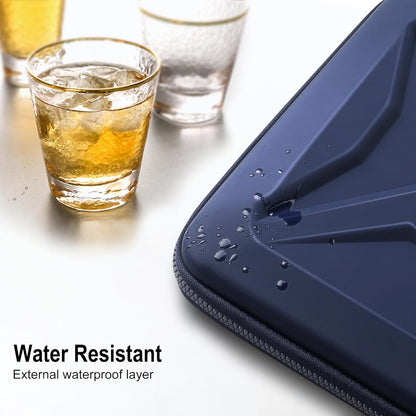 DOMISO 15.6-16 Inch Laptop Hard Case, Waterproof Shockproof Hard Shell Laptop Sleeve Protective Carrying Case with Retractable Handle for Macbook Pro/Lenovo IdeaPad Legion/HP ENVY/Dell XPS,Black