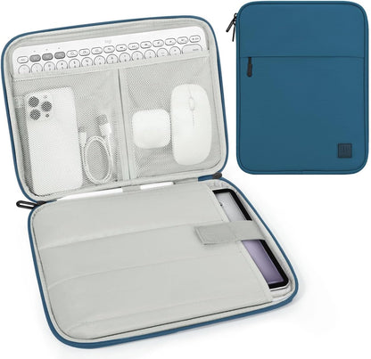 Dadanism 9-11 Inch Tablet Sleeve Padded Carrying Case for iPad (A16) 11th Gen 11", iPad 10th Gen 10.9", iPad Air M4/Pro M5 11", iPad Air 5/4, iPad 9/8/7th Gen, Galaxy Tab A11+ Plus 11", Blue