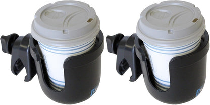 W4W Universal Stroller Cup Holder – Mega Strength Adjustable Clamp fits on Any Bike, Walker, Wheel Chair, Car – Large Adjustable Drink Holder fits Any Size Cup, Water Bottle, Can etc.