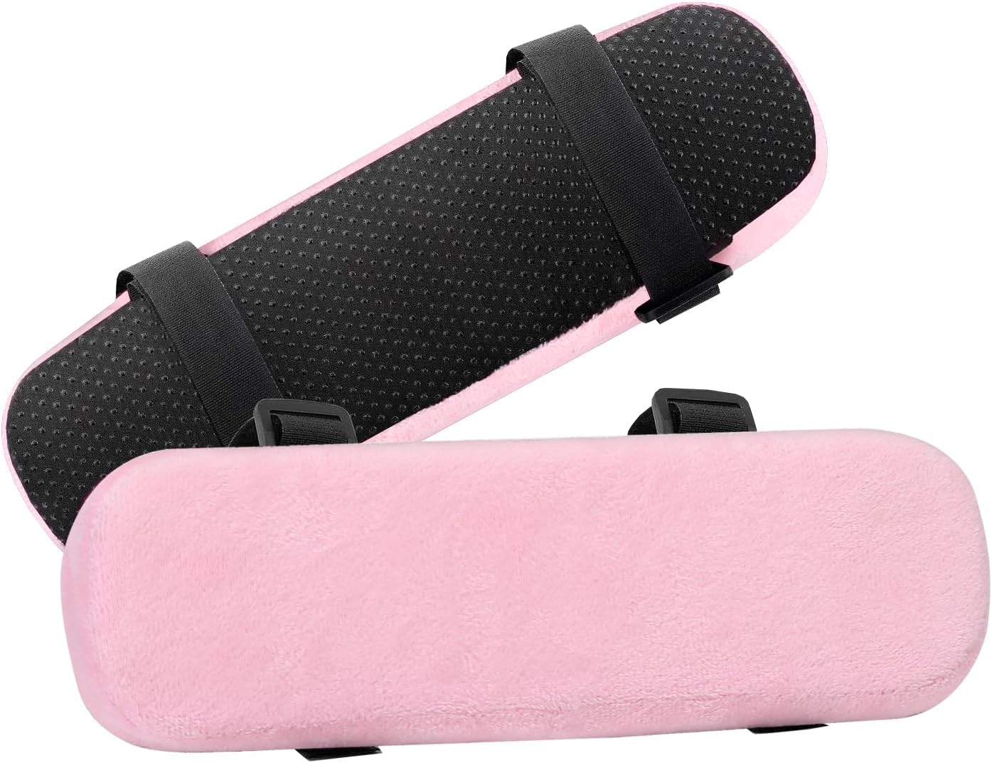 MOSISO Chair Armrest Pads (2 Pack), Memory Foam Home/Office Chair Arm Rest Covers Comfy Computer Gaming Elbow Cushion Removable Washable Elbow Support Forearm Pressure Relief, Black