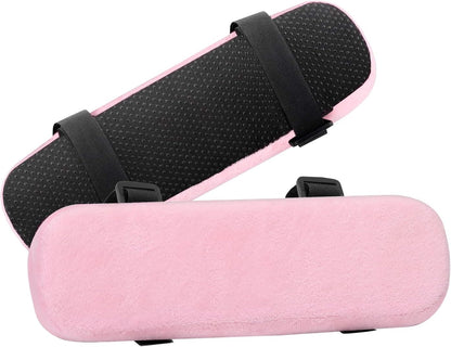 MOSISO Chair Armrest Pads (2 Pack), Memory Foam Home/Office Chair Arm Rest Covers Comfy Computer Gaming Elbow Cushion Removable Washable Elbow Support Forearm Pressure Relief, Black