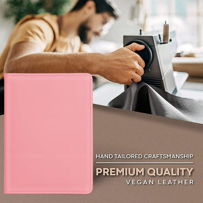 Padfolio/Portfolio Binder, Mini Padfolio Portfolio Binder 5 x 8 Legal Writing Pad, A5 Document Organizer Folder for Men Women, Black