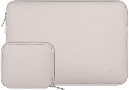 MOSISO Laptop Case 13.3 inch, 13-13.3 inch Laptop Sleeve Bag Compatible with MacBook Air/Pro 13/Pro 14 M5 M4 M3 M2 M1, HP Dell ASUS Lenovo, Neoprene Computer Sleeve Bag with Small Case, Baby Pink - Colors B