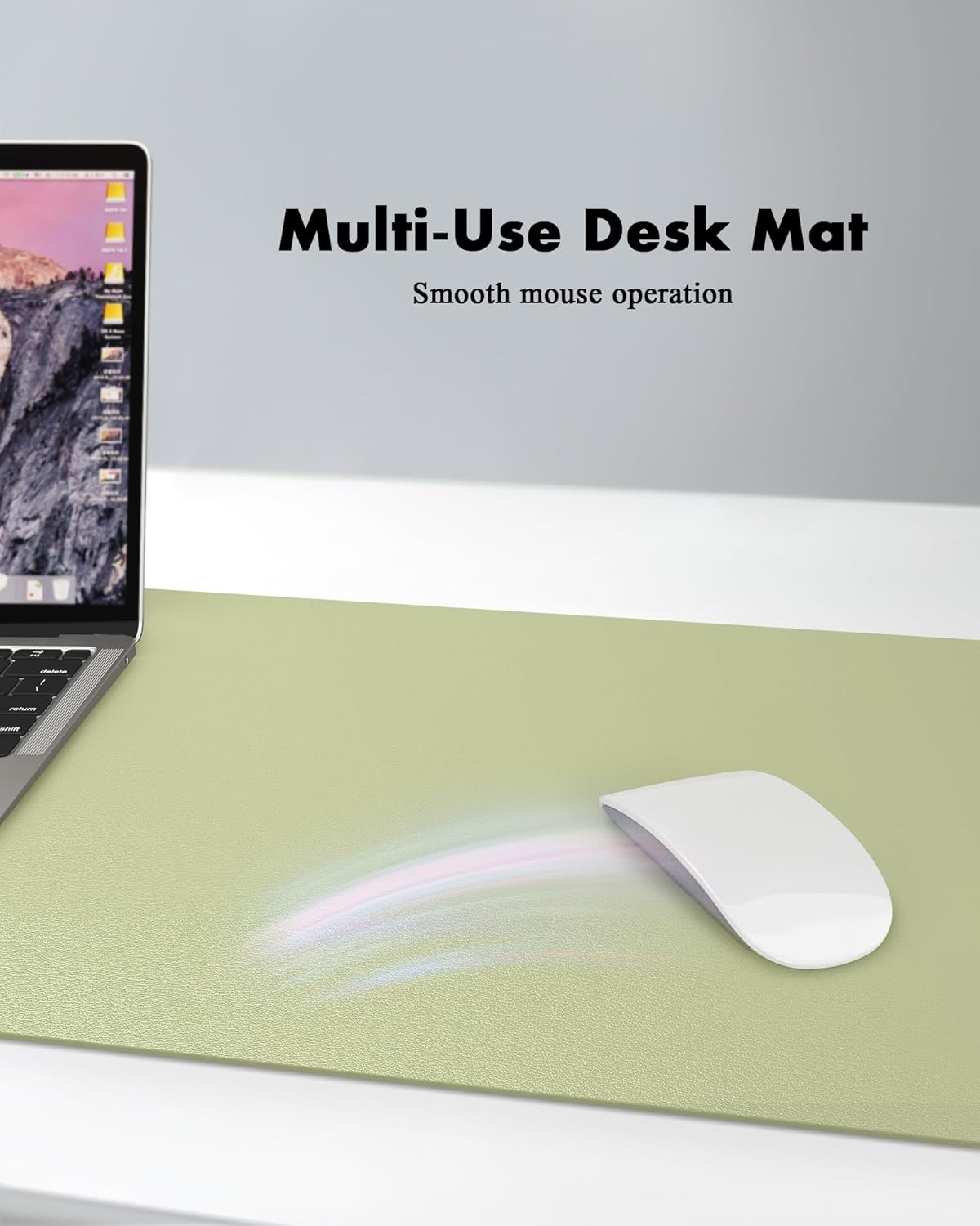 YSAGi Double-Sided Desk Pad, 31.5"x15.7"Leather Desk Mat, Eco Cork Desk Pad Protector,Large Mouse Pad,Waterproof Desk Blotter for Office/Home(Coffee)