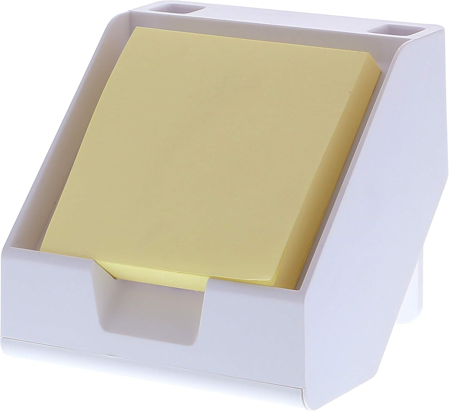 Bostitch Office Konnect Sticky Note Holder + Business Card Stand, Includes Pen Holders, Black