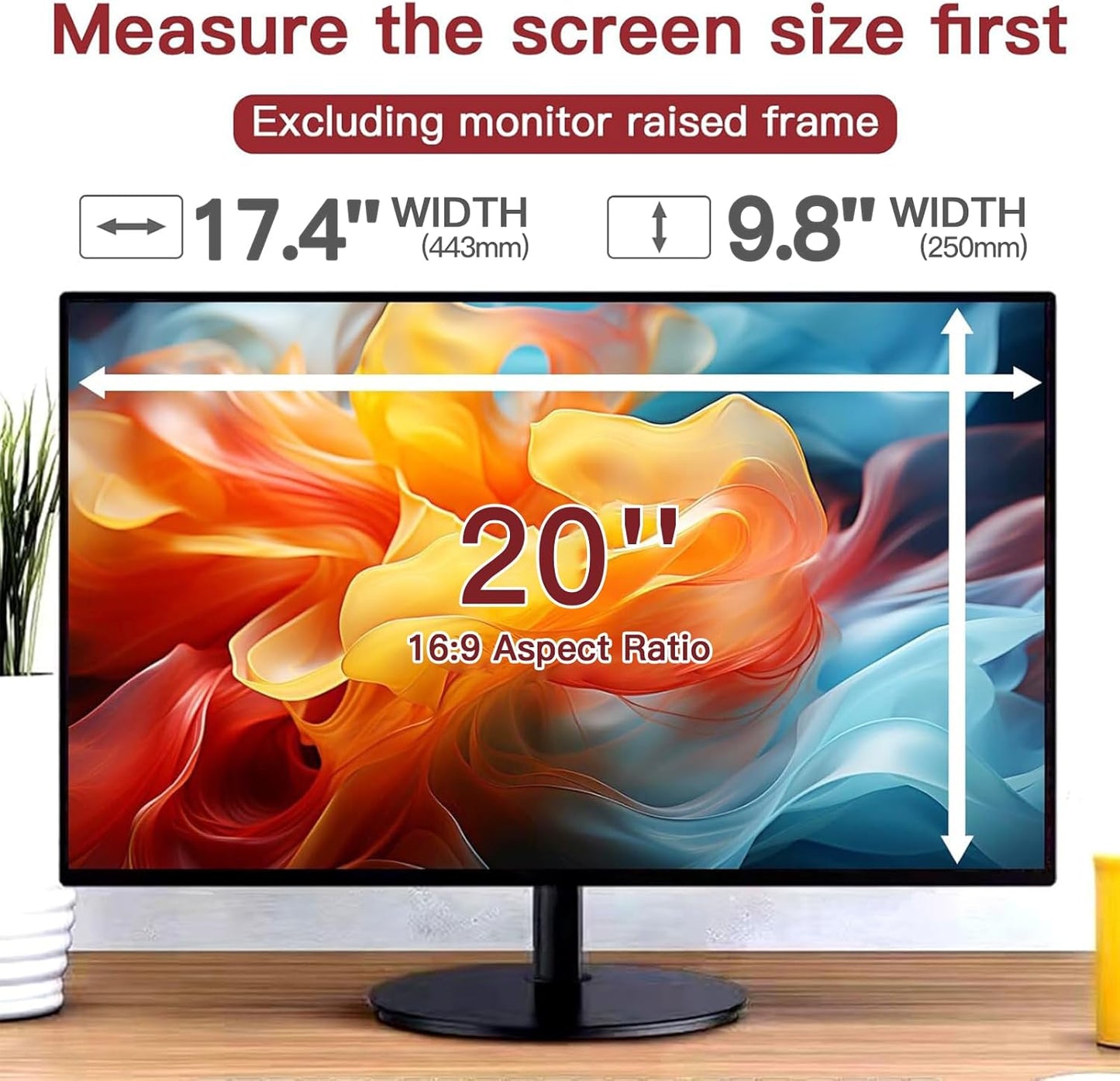2 Pack Laptop Privacy Screen 15.6 Inch (1920x1080) Display, Anti Blue Light Glare Anti Scratch Computer Privacy Shield for 15.6" 16:9 Hp Lenovo Dell Acer Asus Samsung Portable Monitor