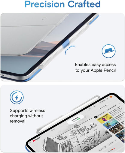 MOFT Pencil Holder for Apple Pencil Pro, Apple Pencil 2nd Generation, Compatible with Magic Keyboard, MOFT Dynamic Folio & Float Folio for iPad, Black