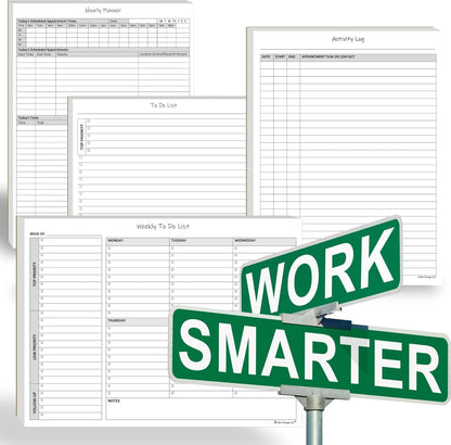 TO DO List Planner Notepad, 60 Page Planning Pad. Undated ToDo Checklist w/Priority & Note Sections. Organize & Track Projects, Clients or Daily Tasks. 8.5 X 11, A4 Tear Sheets.