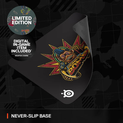 SteelSeries QcK Gaming Mouse Pad - XXL Cloth - Peak Tracking and Stability - Esports Mousepad - Never-Slip - Full Desk Coverage