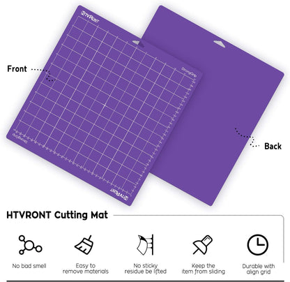 HTVRONT Standard Grip Cutting Mat, 6 Pack Cutting Mat 12x12 Compatible with Cricut Maker 3/Maker 4/Maker/Explore 3/4/5/Air 2/One, Standard Adhesive Sticky Quilting Cutting Mats Replacement Accessories