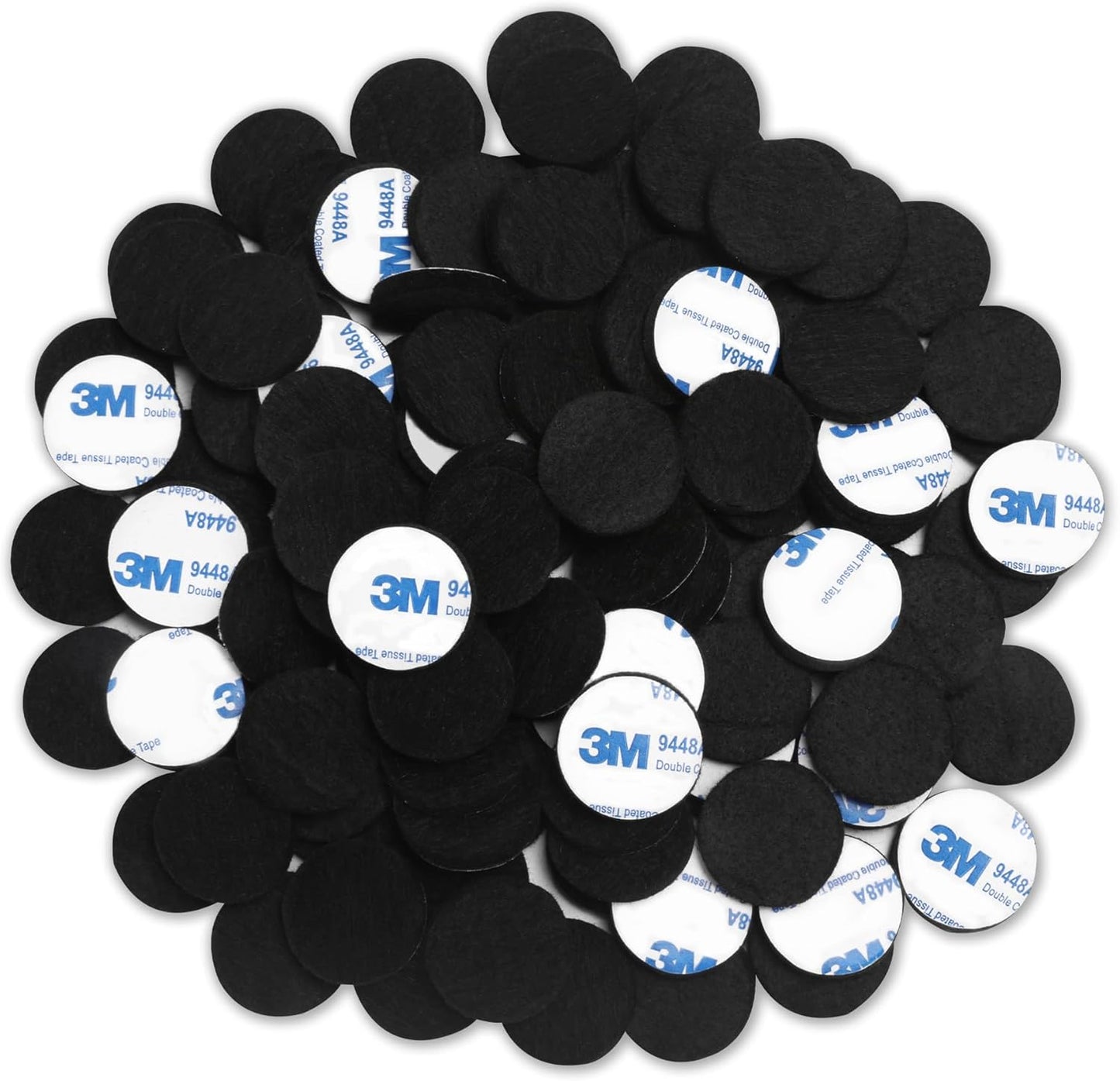 Felt Furniture Pads, Non Slip Self Adhesive Cuttable Felt Tape Black Heavy Duty Felts Strip Roll for Protecting Hardwood Floors Chair Wall Protector (40 x 5 x 0.12 Inch)
