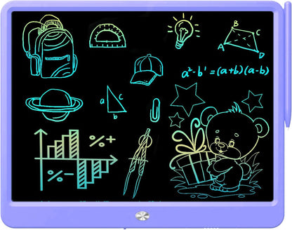 FLUESTON LCD Writing Tablet for Kids, 10 Inch Doodle Board, Colorful Drawing Pad for Toddler, Educational Travel Toy Gifts for 3-8 Year Old Girls Boys, Erase Lock Writing Board - Pink