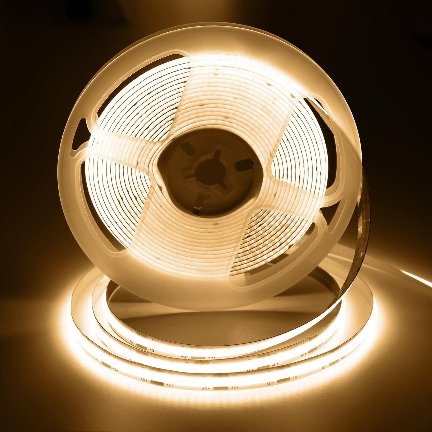32.8FT/10M Blue COB LED Strip Light, 3200LEDS LED Tape Lights, High Bright CRI93+ Flexible Dimmable Light Strip for Bedroom TV Backlight Monitor Gaming Room Bar Decor(with Plug)