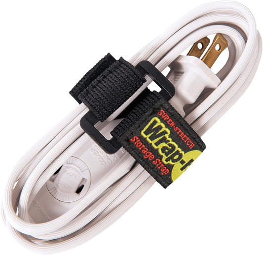 Super-Stretch Wrap-It Storage Straps (Assorted 12 Pack) - Elastic Cinch Straps - Extension Cord Organizer, Hose, Rope and Cable Strap, Cord Wrap, Cord Keeper, Garage and RV Organization