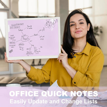 Dry Erase Board Sticker- Whiteboard Stickers-8.27''x11.69'' Removable Dry Erase Sheets- Fridge Dry Erase Paper for Wall/Desk/Refrigerator/Door/Locker/Home/Office/Classroom (White-2Pcs)