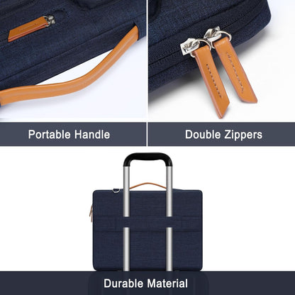 MOSISO 360 Protective Laptop Shoulder Bag,15-15.6 inch Computer Bags Compatible with MacBook Pro 16 inch, HP, Dell, Lenovo, Asus Notebook,Side Open Messenger Bag with 4 Zipper Pockets, Gray
