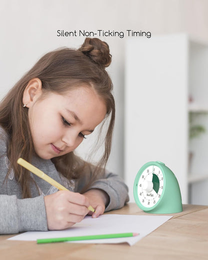 Visual Timer for Kids with Pause Button, 60-Minute Countdown Timer with Silent Operation, Desk Pomodoro Timer Kid Time Management Tools for Classroom, Office and Kitchen, Pink