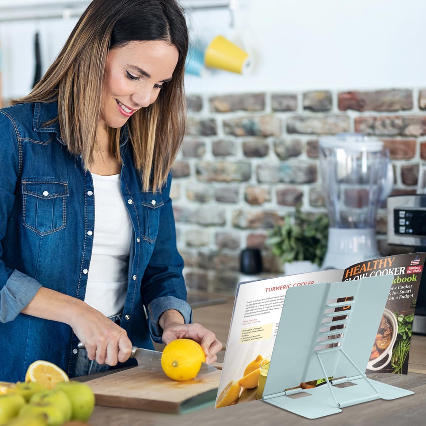 Honagu Book Stand Metal Desk Book Holder, Book Holders for Reading Hands Free, Adjustable Cookbook Documents Holder, Portable Bookstand for Music Books, Textbook, Recipe, Tablet, Ipad (Black)