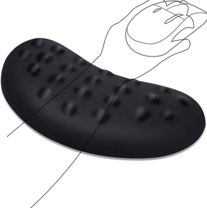 Gimars Upgrade Enlarge Silky and Superfine Fabric Gel Memory Foam Keyboard Wrist Rest Set, Ergonomic Keyboard Mouse Wrist Support for Typing Pain Relief, Comfort for Office, Gaming, Computer, Black