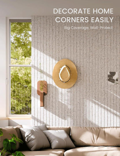 Fluxynara Large Felt Bulletin Board 48" x 36" Cork Board Alternative-12 Pack with 70 Safe Removable Adhesive Tabs, Cork Boards for Walls Cork Board for Home Office Classroom Pin Board (Oatmeal)
