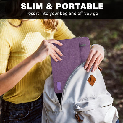 MoKo 9-11 Inch Tablet Sleeve Bag Carrying Case Fits iPad Pro 11 M5/Air M3, iPad A16 2025, i-Pad 10th 10.9, i-Pad 9/8/7th Gen 10.2, iPadAir 5/4th 10.9, Tab S8 11"/Tab A 10.1,Cloudy Pink