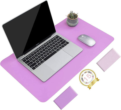 YSAGi Non-Slip Leather Desk Pad, Waterproof Laptop Computer Desk Keyboard Mat, Table Protector Blotter Mat, Large Mouse Pad for Office/Work/Home/Decor(Black, 31.5" x 15.7")