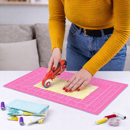 DIYSELF Cutting Mat 12in×18in, Cutting Mats for Crafts, Self Healing Cutting Mat A3, Fabric Cutting Mats Double Side for Sewing, Quilting, Craft Mat for Desktop, Matting & Mounting Materials