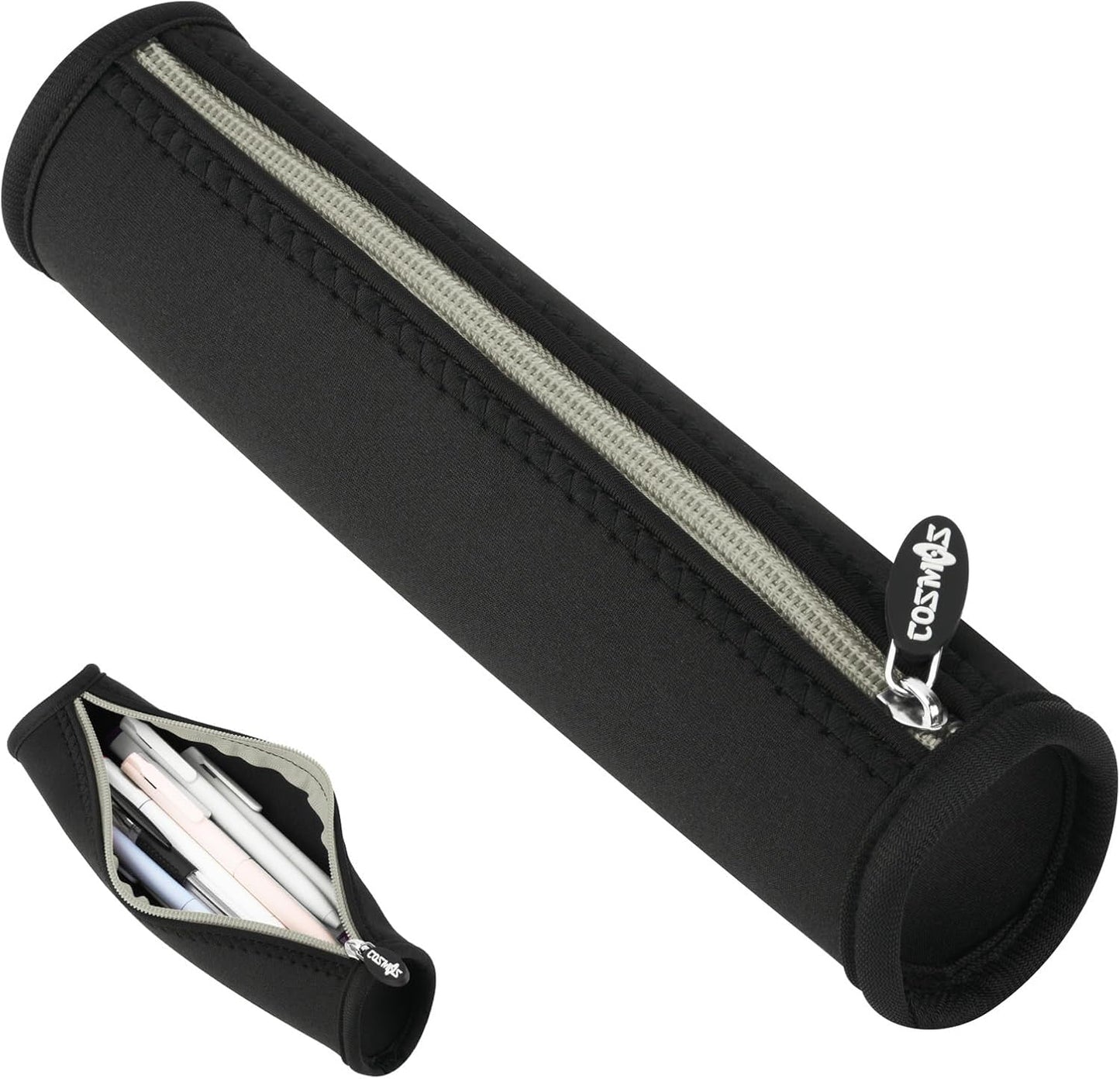 Cosmos Black Color EVA Hard Shell Stylus Pen Pencil Case Holder Compatible with Apple Pencil, Wacom Stylus Executive Fountain Pen, Ballpoint Pen, Stylus Touch Pen