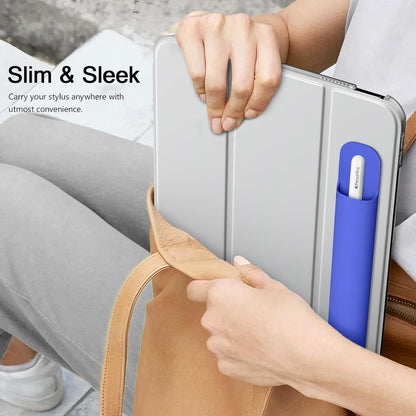 MoKo Pencil Case Holder, Adhesive Silicone Pencil Protected Sleeve Compatible with Apple Pencil Pro/ (USB-C)/ 1st/ 2nd Generation, Similarly Sized Styluses Accessories, Black