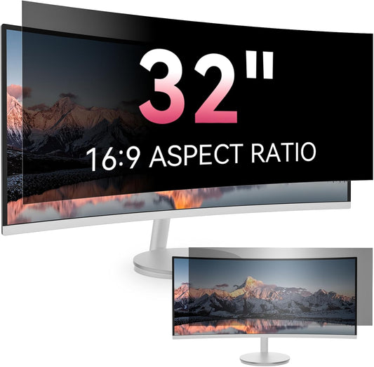 [2026 New] 34 Inch Curved Computer Privacy Screen Protector for 21:9 Aspect Ratio Widescreen Monitor,Removable Eye Protection Anti Glare Blue Light Filter,34in Anti Spy Desktop Security Private Shield