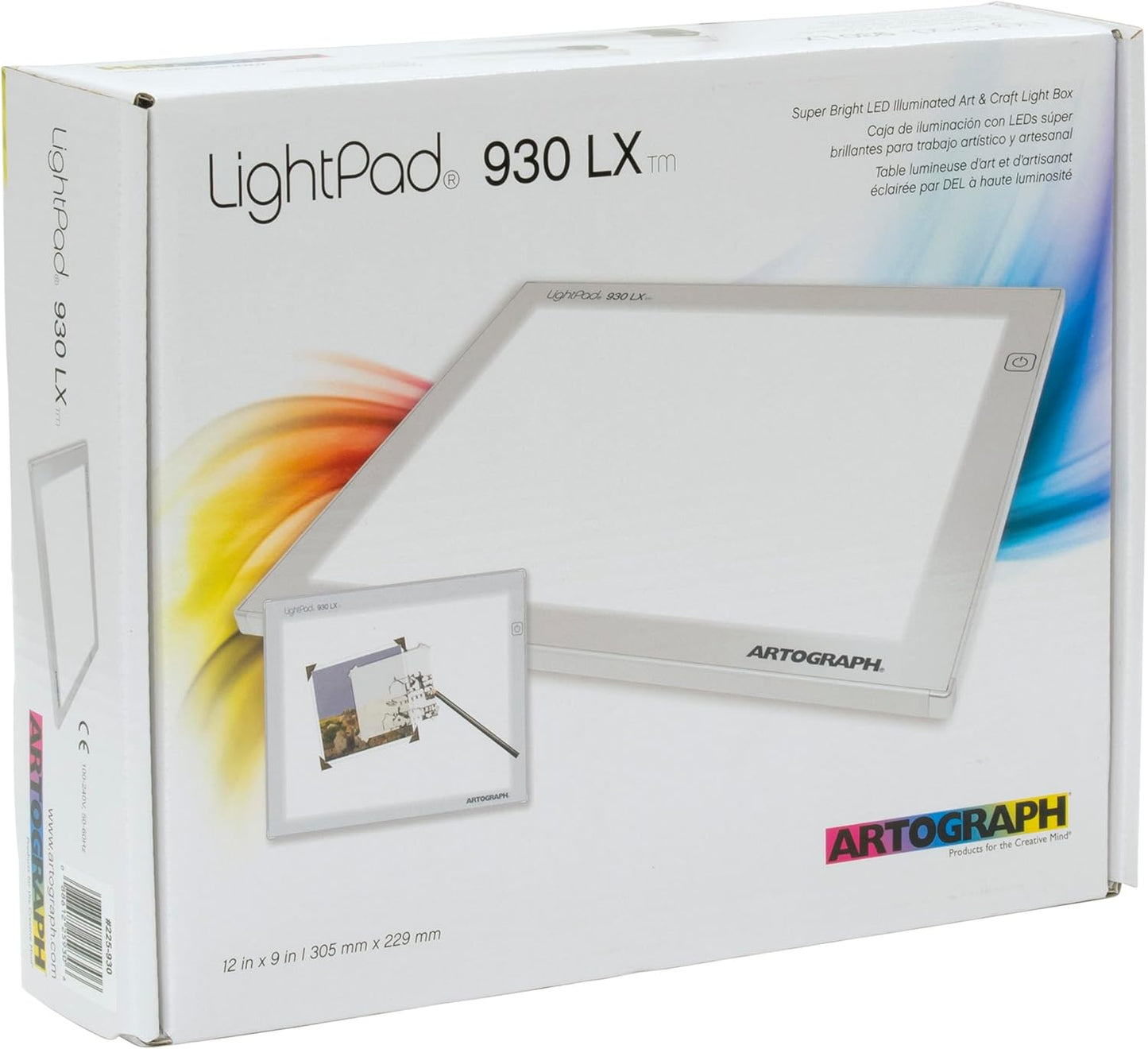 Artograph Thin LED Light Box, 17" x 12" Dimmable Drawing & Tracing Pad, LightPad 940 LX