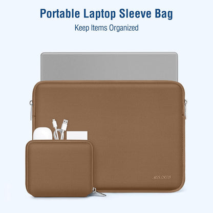 MOSISO Laptop Case 13.3 inch, 13-13.3 inch Laptop Sleeve Bag Compatible with MacBook Air/Pro 13/Pro 14 M5 M4 M3 M2 M1, HP Dell ASUS Lenovo, Neoprene Computer Sleeve Bag with Small Case, Baby Pink - Colors A