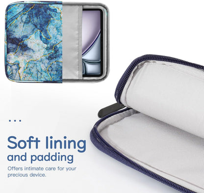 Dadanism 9-11" Tablet Sleeve Bag Carrying Case for iPad (A16) 11th Gen 11", iPad 10th Gen 10.9" Air 5/4, iPad Air M4/Pro 11", iPad 9/8/7th, Galaxy Tab A11+ Plus 11", Remarkable 2 10.3", Black