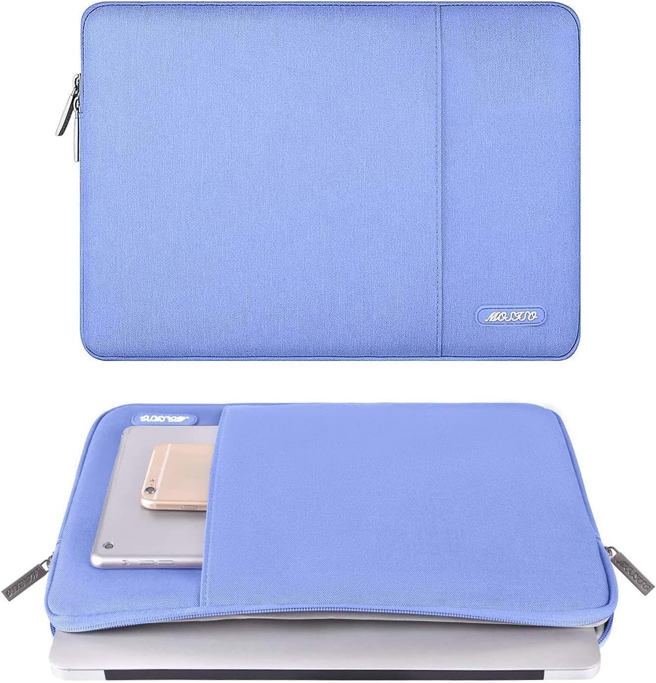 MOSISO Laptop Case 15 inch, 15 inch Laptop Sleeve Compatible with MacBook Air M5 A3448 M4 A3241 M3 A3114 M2 A2941 2026-2023, Dell XPS, Polyester Vertical Computer Sleeve Bag with Pocket, Black - Colors A