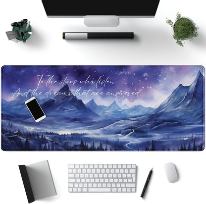 World Map Desk Mat Historical World Map Desk Pad Extra Large Computer Mouse Pad XL Black Topographic Mousepad Keyboard Pad for Desk Gaming Computer Laptop Office Non-Slip Desk Pad 31.5x11.8 in