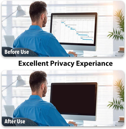 【2 Pack】 15.6 Inch Laptop Privacy Screen Protector, 16:9 Aspect Removable Anti-Glare Blue Light Filter Protector - Scratch Resistant Data Privacy Screen Protecto