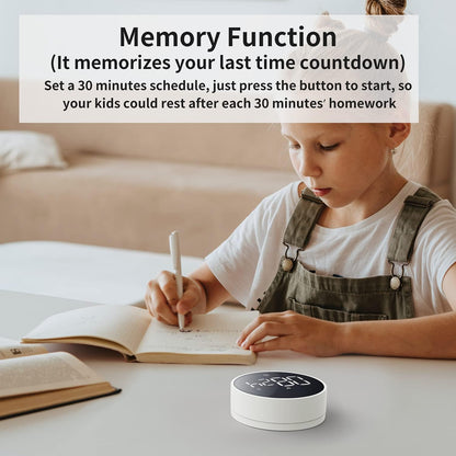 VOCOO Digital Kitchen Timer - Magnetic Countdown Countup Timer with Large LED Display Volume Adjustable, Easy for Cooking and for Seniors and Kids to Use (Space Grey)