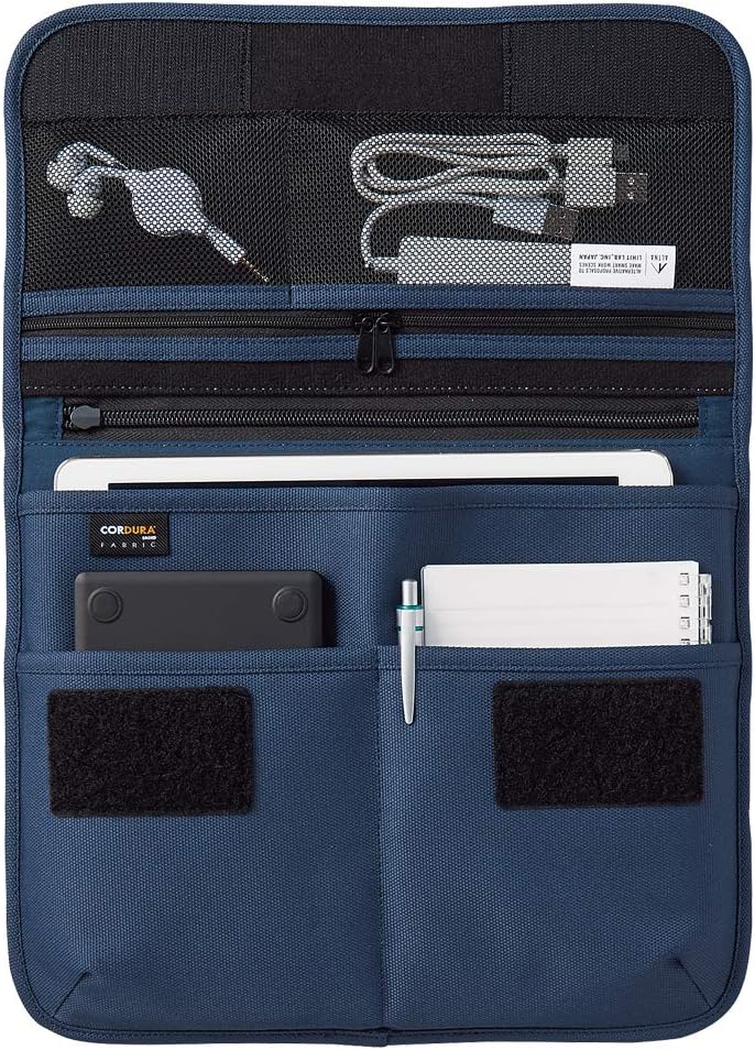 LIHIT LAB Tablet Sleeve with Pockets, 11.5 x 1 x 9.5, Black (A7767-24)