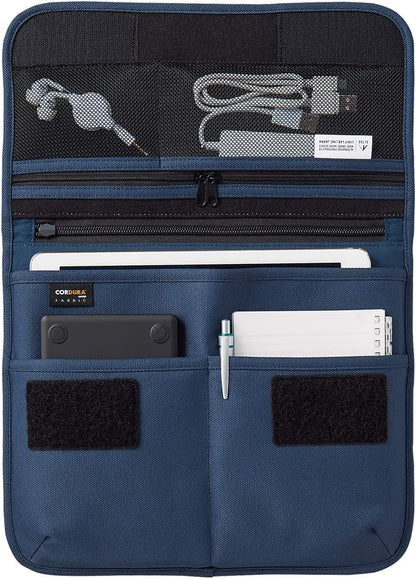 LIHIT LAB Tablet Sleeve with Pockets, 11.5 x 1 x 9.5, Black (A7767-24)