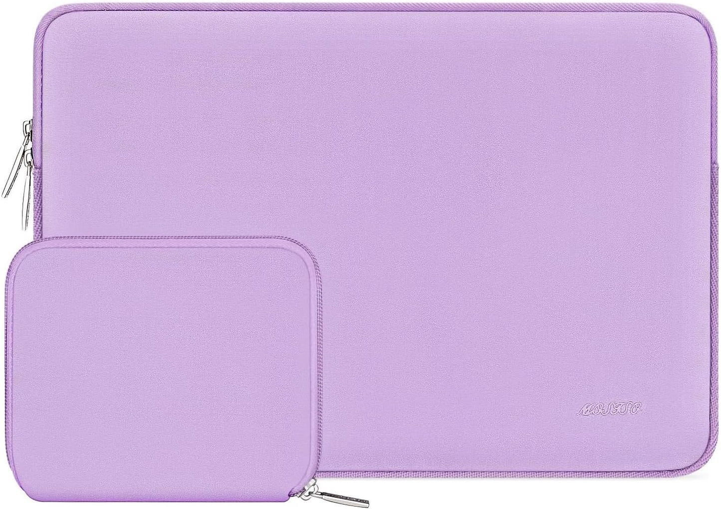 MOSISO Laptop Case 13.3 inch, 13-13.3 inch Laptop Sleeve Bag Compatible with MacBook Air/Pro 13/Pro 14 M5 M4 M3 M2 M1, HP Dell ASUS Lenovo, Neoprene Computer Sleeve Bag with Small Case, Baby Pink - Colors A