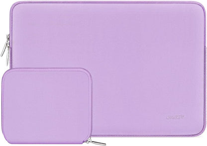 MOSISO Laptop Case 13.3 inch, 13-13.3 inch Laptop Sleeve Bag Compatible with MacBook Air/Pro 13/Pro 14 M5 M4 M3 M2 M1, HP Dell ASUS Lenovo, Neoprene Computer Sleeve Bag with Small Case, Baby Pink - Colors A