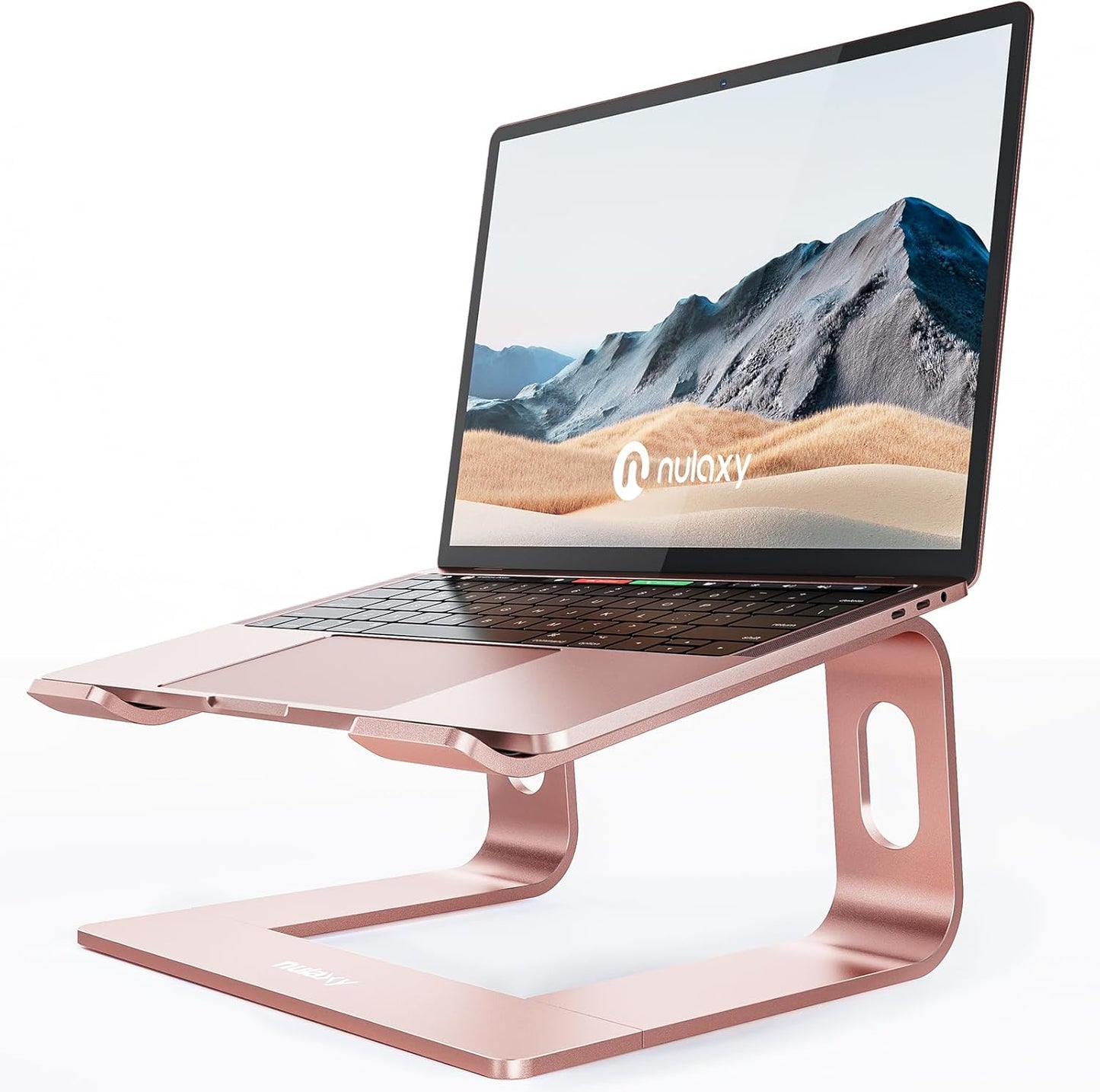 Nulaxy All-Aluminum Laptop Stand for Desk, Ergonomic Detachable Ventilated Cooling Computer Riser, Anti-Slip Design Notebook Holder Compatible with All 10-16" Laptops (MacBook, Dell XPS, HP, Lenovo)