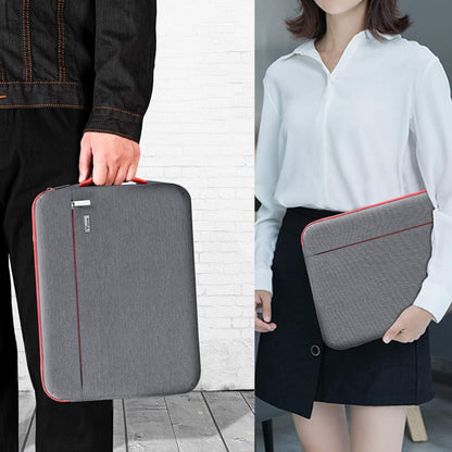 Voova Laptop Sleeve Case 15.6 16 Inch with Handle, 360° Protective Waterproof Slim Computer Bag Cover Compatible with MacBook Pro M2/M3/M4 16, HP Acer Lenovo Yoga ThinkPad Asus Laptop, Grey