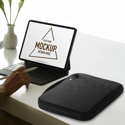 MoKo 9-11 Inch Tablet Sleeve Carrying Case with Handle, Padded Protective Travel Bag for New 11-inch iPad Air 4 2026/Pro M5/ A16, iPad 10th/Air 5/4th 10.9, i-Pad 9/8th 10.2,Tab S9/S8 11, Black