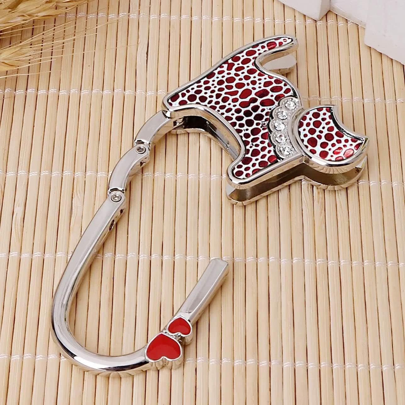 KSMD Variety Design Purse Hooks for Table and Bars,Portable Purse Hanger Organizers Hooks Handbag Pocketbook Holder Bag Storage for Desk,Foldable Folding Purse Table Hook Hanger