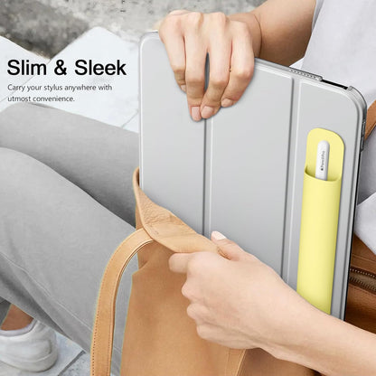 MoKo Pencil Case Holder, Adhesive Silicone Pencil Protected Sleeve Compatible with Apple Pencil Pro/ (USB-C)/ 1st/ 2nd Generation, Similarly Sized Styluses Accessories, Black