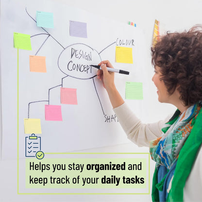 Mr. Pen- to Do List Sticky Notes, 3” x 5”, 9 Pads, 360 Sheets, Lined Checklist Sticky Pads with Smooth Writing, Easy Peel-Off, Thick Paper for Planning, Office, School & Daily Tasks