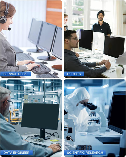 [2 Pack] 24 Inch Computer Privacy Screen for 16:9 Aspect Ratio Widescreen Monitor, Eye Protecting Anti-glare Blue Light Display Screen Privacy Protection, Removable Anti-scratch Coating
