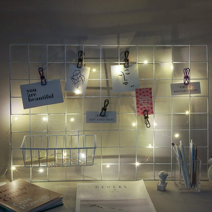 Wall Grid Accessories Wire Grid Baskets Shelf Organizer for Grid Panel Board, 2 Pack