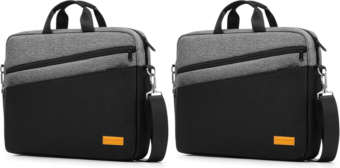 bagasin 15 15.6 16 inch Laptop Computer PC Shoulder Bag Carrying Case, Water-Repellent Fabric Briefcase, Lightweight Toploader, Business Casual or School